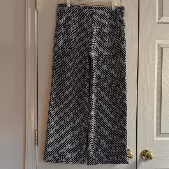 Jules & Leopold Black & White Wide-Leg Pants – S/P - Picture 3 of 10